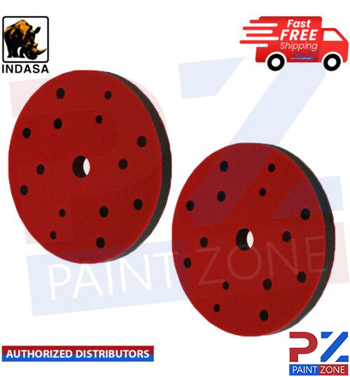 2x Indasa GCA-32 Softform Adaptor Pad150mm 15 Hole (150mm) (10mm Thick)
